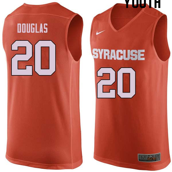 Youth #20 Sherman Douglas Syracuse Orange College Basketball Jerseys Sale-Orange